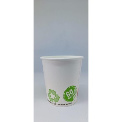 LABELITALY BICCHIERI PER CAFFE', 100% GREEN, PACCO DA 50 BICCHIERI, da 75ml e 180ml