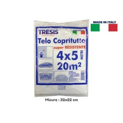 Telo Copritutto super resistente 4x5 metri 20m2